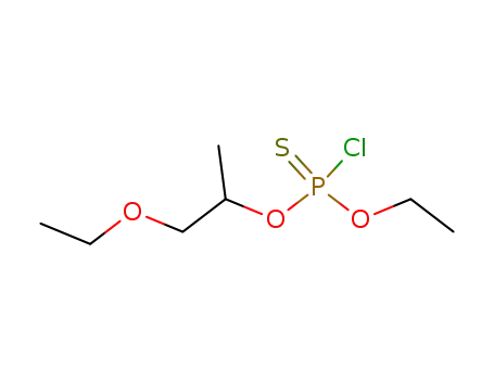 Molecular Structure of 28244-16-8 (thiophosphorochloridic acid <i>O</i>-(2-ethoxy-1-methyl-ethyl) ester <i>O</i>'-ethyl ester)