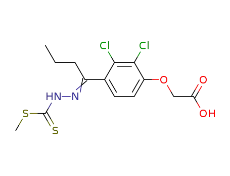 {2,3-Dichloro-4-[1-(methylsulfanylthiocarbonyl-hydrazono)-butyl]-phenoxy}-acetic acid