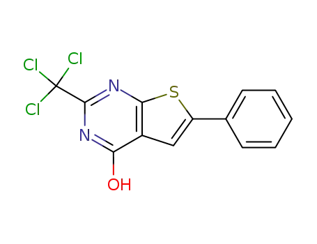 6-phenyl-2-trichloromethyl-3<i>H</i>-thieno[2,3-<i>d</i>]pyrimidin-4-one