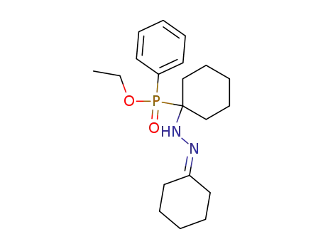 Molecular Structure of 58194-90-4 ([1-(N'-Cyclohexylidene-hydrazino)-cyclohexyl]-phenyl-phosphinic acid ethyl ester)
