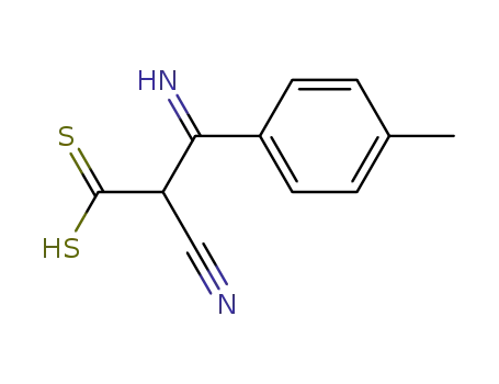 2-Cyano-3-imino-3-(p-tolyl)-dithiopropionsaeure