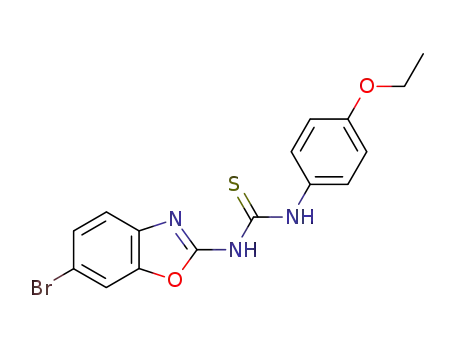 1-(6-bromo-benzooxazol-2-yl)-3-(4-ethoxy-phenyl)-thiourea