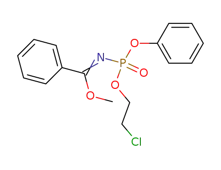 Molecular Structure of 98766-84-8 (N-<(2-Chlor-ethyl)-phenyl-phosphono>-benzimidsaeure-methylester)