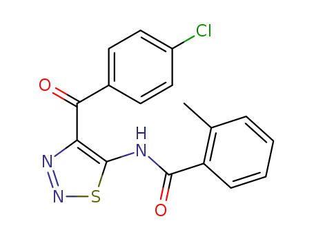<i>N</i>-[4-(4-chloro-benzoyl)-[1,2,3]thiadiazol-5-yl]-2-methyl-benzamide