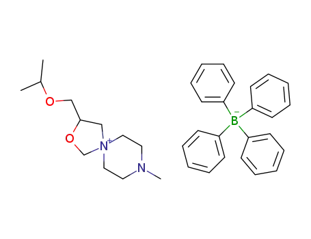 3-isopropoxymethyl-8-methyl-2-oxa-8-aza-5-azonia-spiro[4.5]decane; tetraphenylborate