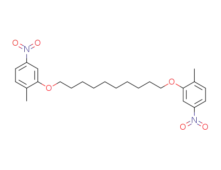 Molecular Structure of 5226-74-4 (1,10-Bis-(2-methyl-5-nitrophenoxy)-decan)