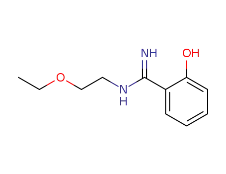 Molecular Structure of 65739-62-0 (Benzenecarboximidamide, N-(2-ethoxyethyl)-2-hydroxy-)