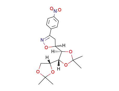 (Ξ)-3-(4-nitro-phenyl)-5-((4<i>R</i>,4'<i>R</i>)-2,2,2',2'-tetramethyl-(4<i>r</i><i>H</i>)-tetrahydro-[4,4']bi[1,3]dioxolyl-5<i>c</i>-yl)-4,5-dihydro-isoxazole