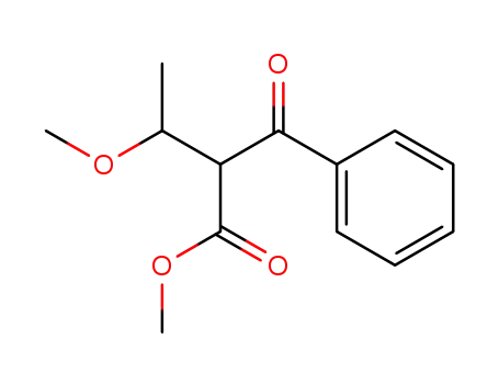 Molecular Structure of 13277-73-1 (2-<1-Methoxy-ethyl>-benzoylessigsaeure-methylester)