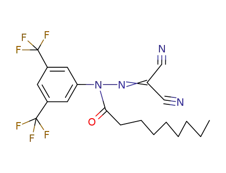 N-Nonanoyl-dicyanocarbonyl-3,5-bistrifluoromethylphenylhydrazon
