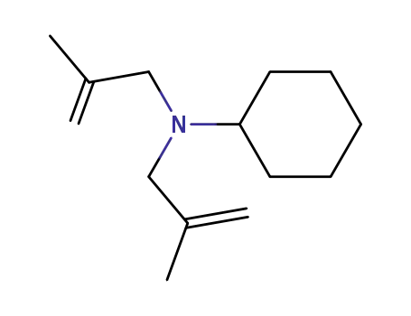 Cyclohexyl-bis-<2-methyl-allyl>-amin