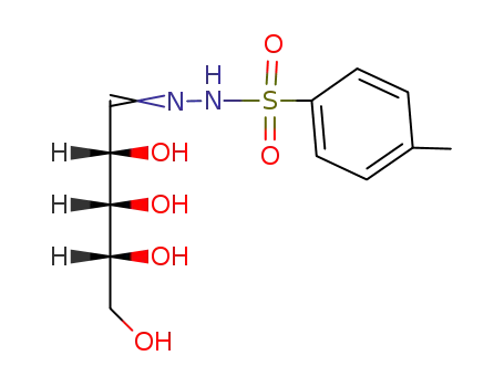 Molecular Structure of 71202-82-9 (4-methyl-N-(2,3,4,5-tetrahydroxypentylideneamino)benzenesulfonamide)