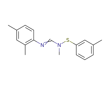 N'-(2,4-Dimethyl-phenyl)-N-methyl-N-m-tolylsulfanyl-formamidine