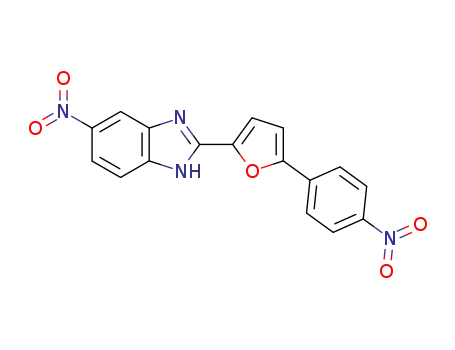 5-nitro-2-[5-(4-nitro-phenyl)-furan-2-yl]-1<sup>(3)</sup><i>H</i>-benzoimidazole