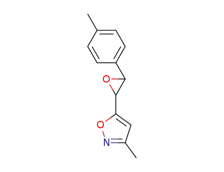 Molecular Structure of 62679-16-7 (Isoxazole, 3-methyl-5-[3-(4-methylphenyl)oxiranyl]-)