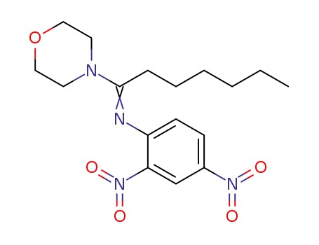 4-[<i>N</i>-(2,4-dinitro-phenyl)-heptanimidoyl]-morpholine
