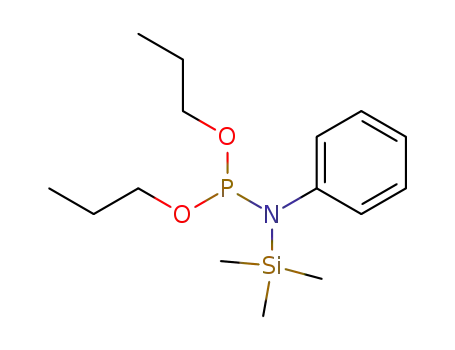 Molecular Structure of 59692-79-4 (Di-n-propyl-phenyl(trimethylsilyl)phosphoramidit)