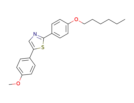 Molecular Structure of 72997-50-3 (2-(4-hexyloxy-phenyl)-5-(4-methoxy-phenyl)-thiazole)