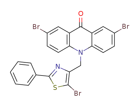 9(10H)-Acridinone,
2,7-dibromo-10-[(5-bromo-2-phenyl-4-thiazolyl)methyl]-