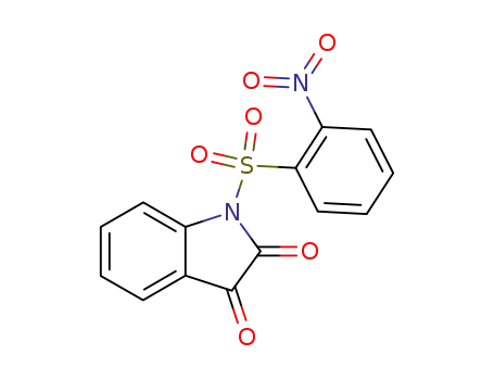 Molecular Structure of 139230-52-7 (1H-Indole-2,3-dione, 1-[(2-nitrophenyl)sulfonyl]-)