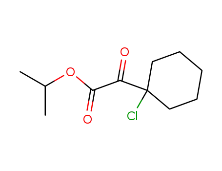 Molecular Structure of 21806-25-7 ((1-Chlor-cyclohexyl)-glyoxylsaeure-isopropylester)