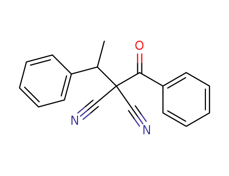 Molecular Structure of 21447-89-2 (1.3-Diphenyl-2.2-dicyan-butanon-<sup>(1)</sup>)