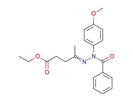 Laevulinsaeureaethylester-N-benzoyl-p-methoxy-phenylhydrazon
