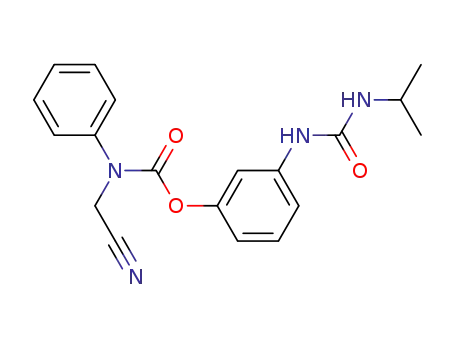 Cyanomethyl-phenyl-carbamic acid 3-(3-isopropyl-ureido)-phenyl ester