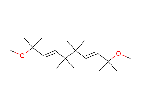 Molecular Structure of 80764-34-7 ((3E,7E)-2,9-Dimethoxy-2,5,5,6,6,9-hexamethyl-deca-3,7-diene)