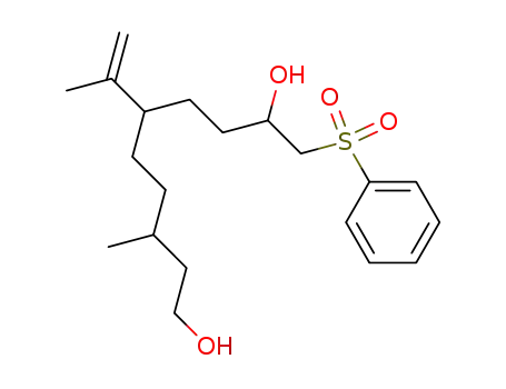 10-Benzenesulfonyl-6-isopropenyl-3-methyl-decane-1,9-diol