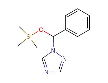 1-(Phenyl-trimethylsilanyloxy-methyl)-1H-[1,2,4]triazole