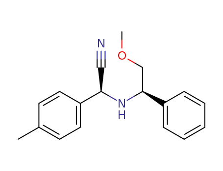 (S)-((R)-2-Methoxy-1-phenyl-ethylamino)-p-tolyl-acetonitrile