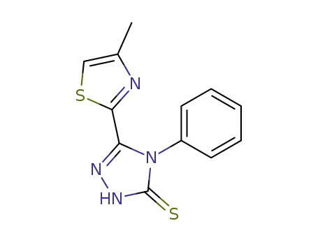 5-(4-methyl-thiazol-2-yl)-4-phenyl-2,4-dihydro-[1,2,4]triazole-3-thione