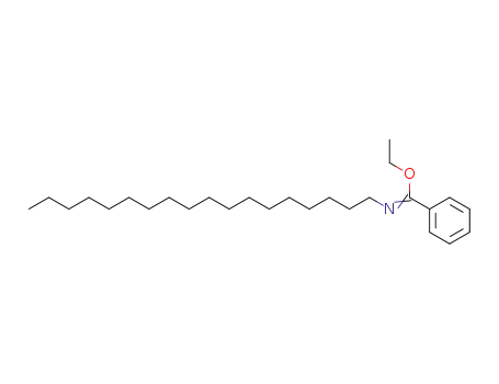 Molecular Structure of 52162-45-5 (N-Octadecyl-benzimidic acid ethyl ester)