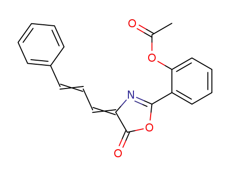 2-(2-acetoxy-phenyl)-4-(3-phenyl-allylidene)-4<i>H</i>-oxazol-5-one