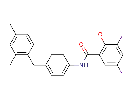 N-[4-(2,4-Dimethyl-benzyl)-phenyl]-2-hydroxy-3,5-diiodo-benzamide