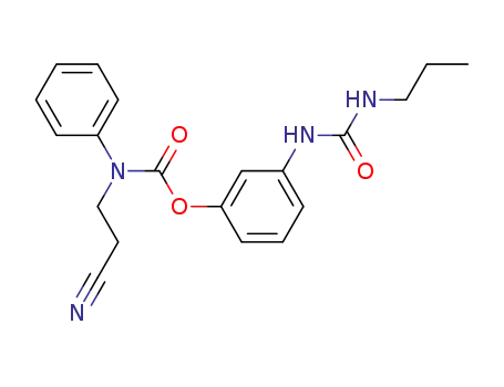 N-(2-cyanoethyl)-carbanilic acid-[3-(3-propylureido)-phenyl]-ester