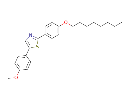 Molecular Structure of 72997-52-5 (5-(4-methoxy-phenyl)-2-(4-octyloxy-phenyl)-thiazole)