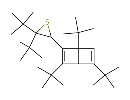 2,2-Di-tert-butyl-3-(1,3,5-tri-tert-butyl-bicyclo[2.2.0]hexa-2,5-dien-2-yl)-thiirane