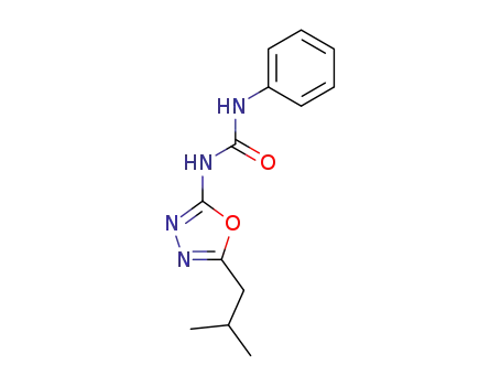 1-(5-isobutyl-[1,3,4]oxadiazol-2-yl)-3-phenyl-urea