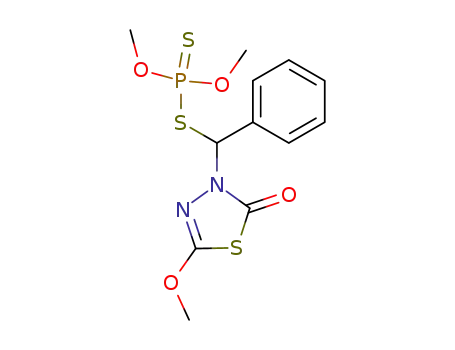 dithiophosphoric acid <i>S</i>-[(5-methoxy-2-oxo-[1,3,4]thiadiazol-3-yl)-phenyl-methyl] ester <i>O</i>,<i>O</i>'-dimethyl ester