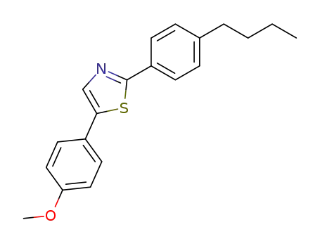 Molecular Structure of 72997-58-1 (2-(4-butyl-phenyl)-5-(4-methoxy-phenyl)-thiazole)
