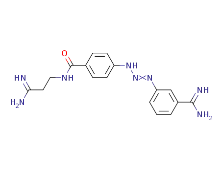 3-<4-(2-Amidinoethylcarbamoyl)-phenyl>-1-(3-amidinophenyl)-triazen