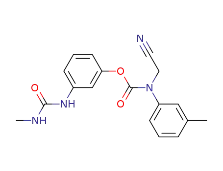 Cyanomethyl-m-tolyl-carbamic acid 3-(3-methyl-ureido)-phenyl ester