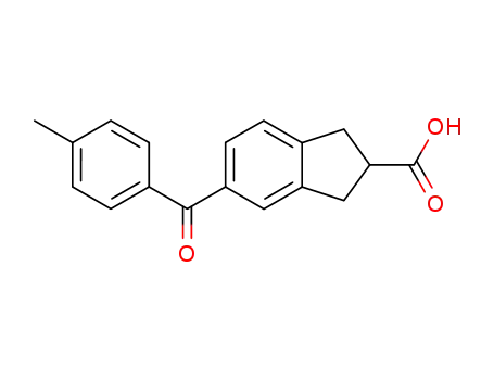 1H-Indene-2-carboxylic acid, 2,3-dihydro-5-(4-methylbenzoyl)-