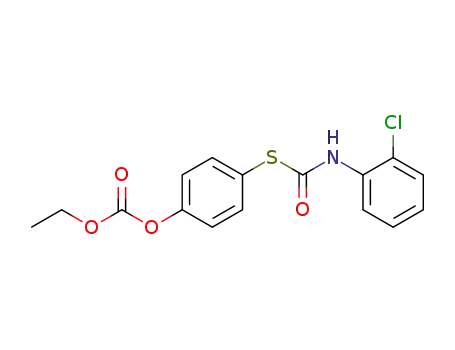 Carbonic acid, 4-[[[(2-chlorophenyl)amino]carbonyl]thio]phenyl ethyl
ester