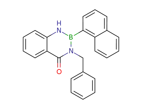 Molecular Structure of 14870-61-2 (3-benzyl-2-naphthalen-1-yl-2,3-dihydro-1<i>H</i>-benzo[1,3,2]diazaborinin-4-one)