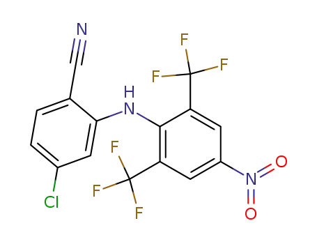 4-Chloro-2-(4-nitro-2,6-bis-trifluoromethyl-phenylamino)-benzonitrile