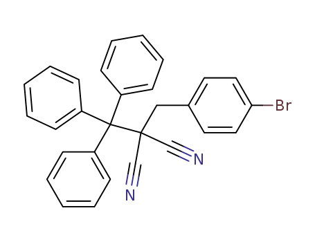 3-(4-Bromphenyl)-1.1.1-triphenyl-2.2-dicyan-propan