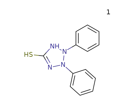 Molecular Structure of 61977-42-2 (Tetrazolidinethione, 2,3-diphenyl-)